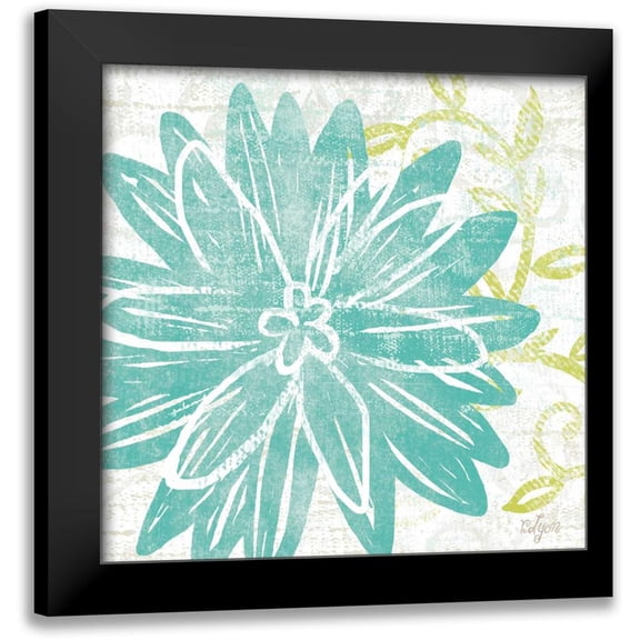 Lyon, Rebecca 12x12 Black Modern Framed Museum Art Print Titled - Graphic Garden IV