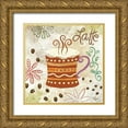 thumbnail image 1 of Lyon, Rebecca 12x12 Gold Ornate Wood Framed with Double Matting Museum Art Print Titled - Colorful Coffee IV, 1 of 4