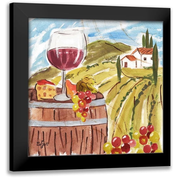 Lyon, Rebecca 15x15 Black Modern Framed Museum Art Print Titled - Tuscan Watercolor I