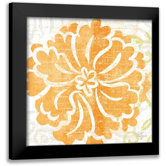 Lyon, Rebecca 20x20 Black Modern Framed Museum Art Print Titled - Graphic Garden II