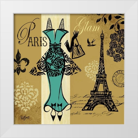 Lyon, Rebecca 26x26 White Modern Wood Framed Museum Art Print Titled - Euro Chic I