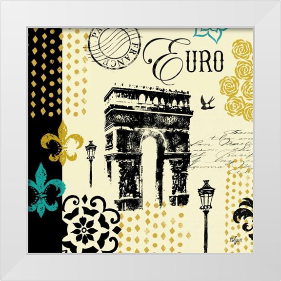 Lyon, Rebecca 26x26 White Modern Wood Framed Museum Art Print Titled - Paris Architecture I