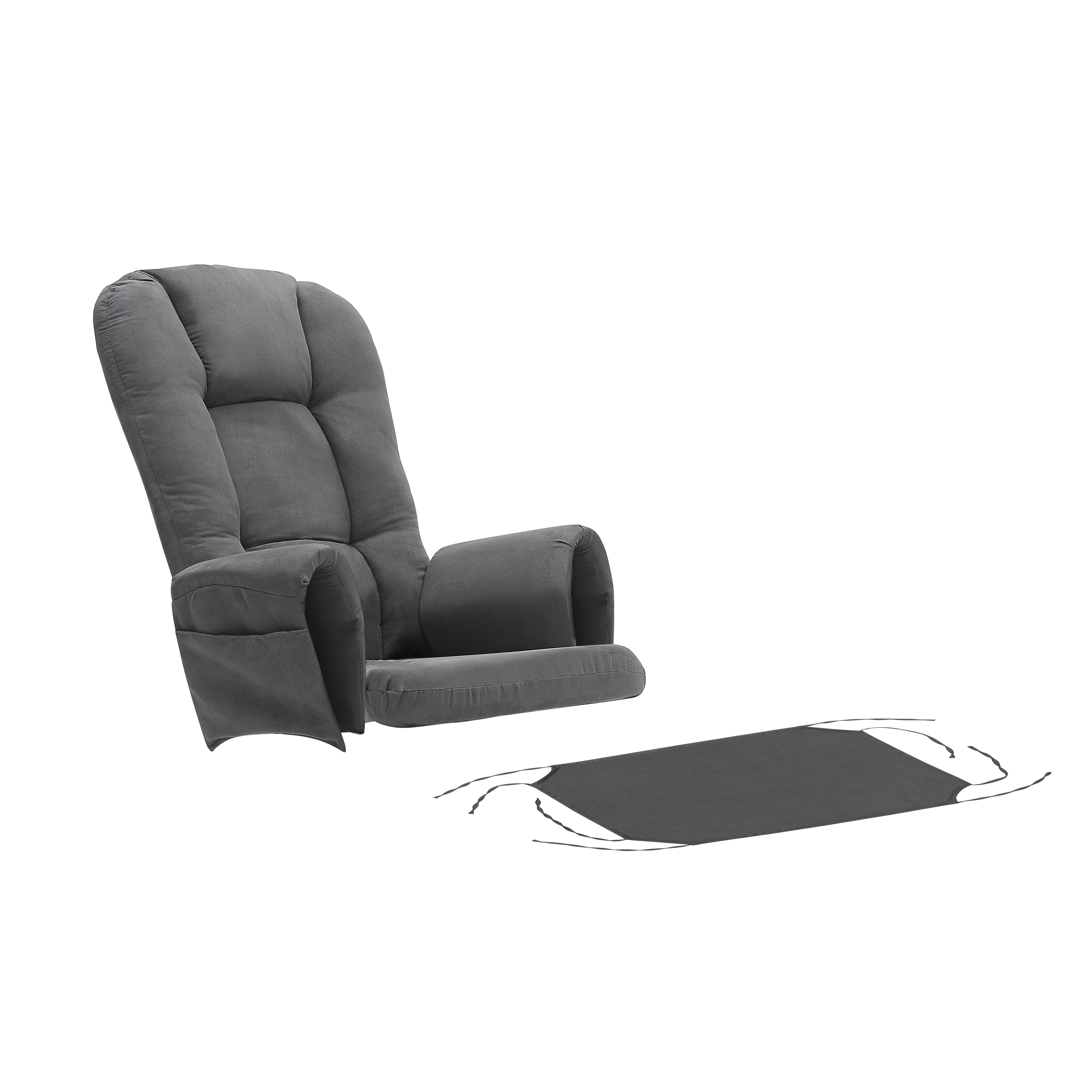 Glendale Charcoal Grey Low Recliner Cushion