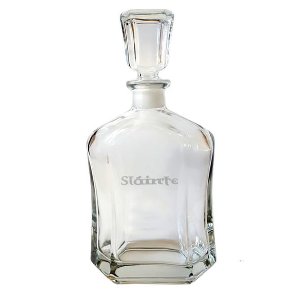 Lyoncraft DCSL01 23.75 oz Slainte Engraved Decanter Glass