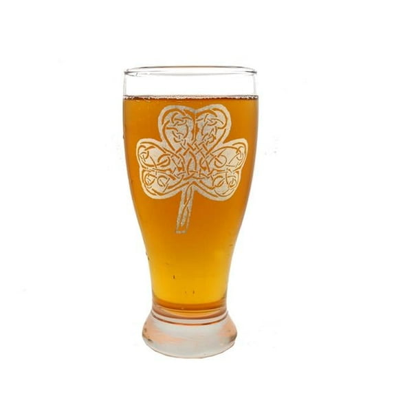 Lyoncraft PICL01 19 oz Celtic Clover Engraved Pint Glass