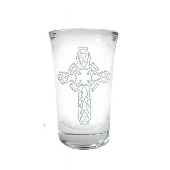Lyoncraft SHCR02 1.5 oz Celtic Cross Engraved Shot Glass