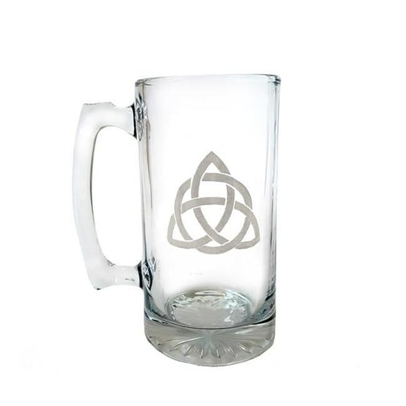 Lyoncraft SSTR01 16 oz Trinity Knot Engraved Stein Glass