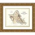 thumbnail image 1 of Lyons 14x12 Gold Ornate Wood Framed with Double Matting Museum Art Print Titled - Oahu County Hawaii - Lyons 1881, 1 of 4