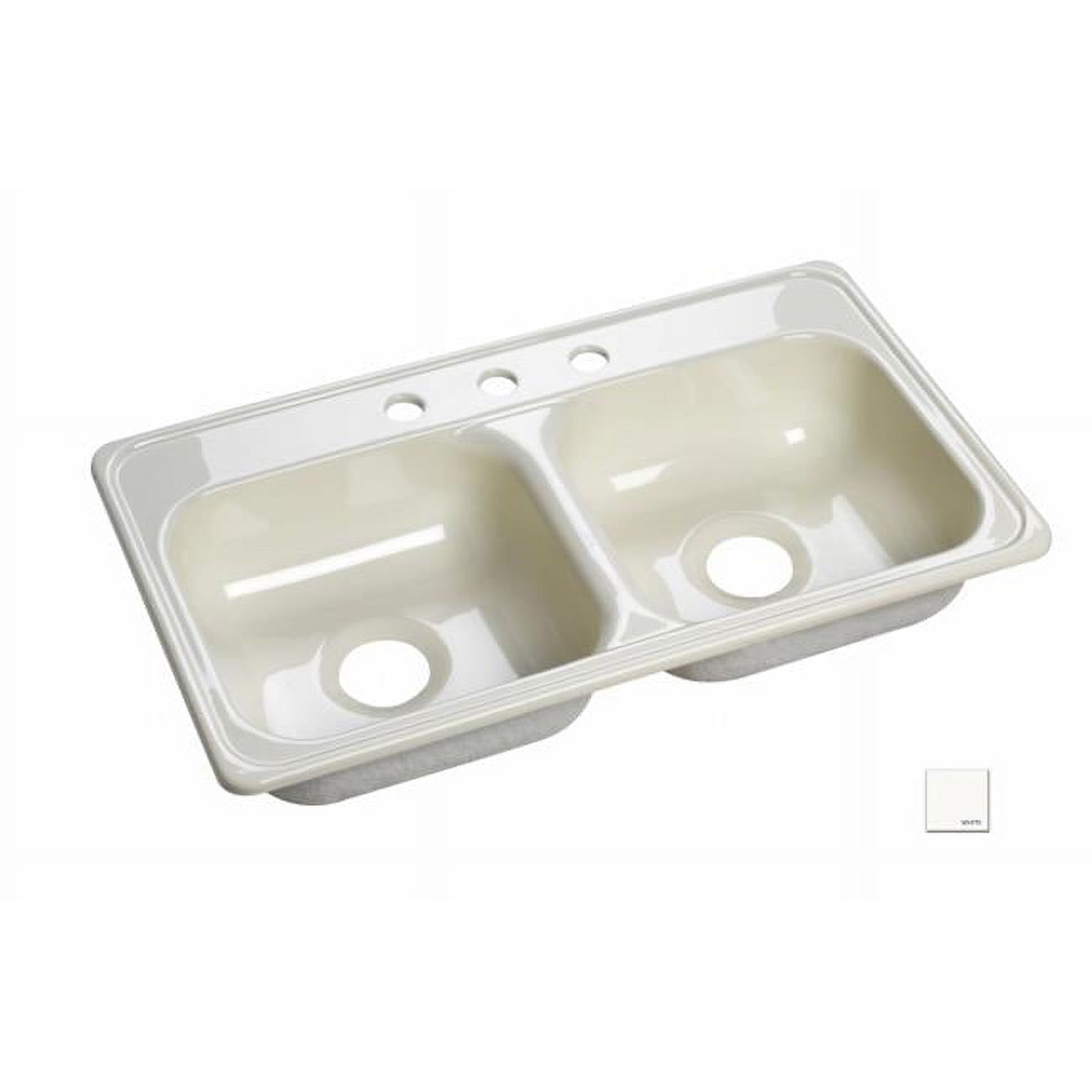 Lyons Industries DKS01QTB White 33 in. x 19 in. ManufacturedMobile