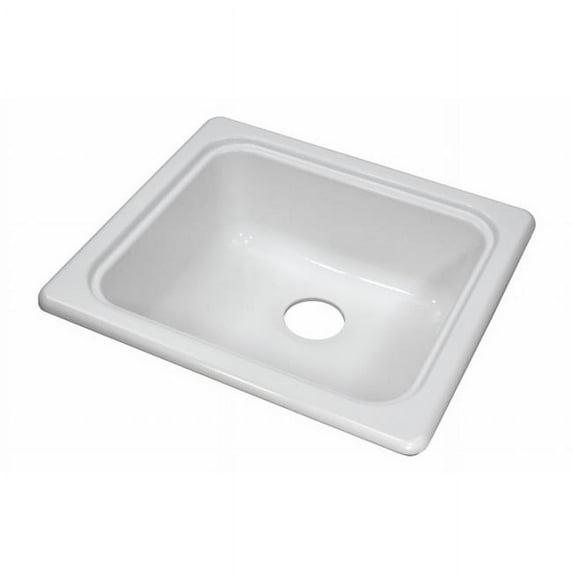 Lyons Industries DKS02A-3.375 Designer Almond 29-Inch by 17-Inch Recreational Vehicle-Mobile Home Acrylic 7.25-Inch Deep Kitchen Sink, Three Hole Model # DKS02A-3.375