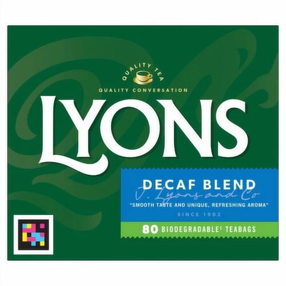 Lyons Tea Decaffeinated 80 Tea Bags IRISH TEA FROM IRELAND