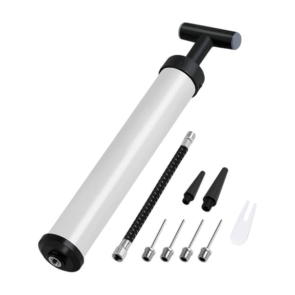 Lypsnake 12Inch Portable Manual Air Pump,Lightweight Hand Inflator for Basketball Soccer Ball Yoga Ball Pool Float,Universal Handheld Air Pump for Indoor Outdoor Sports Inflatable Supplies Layout