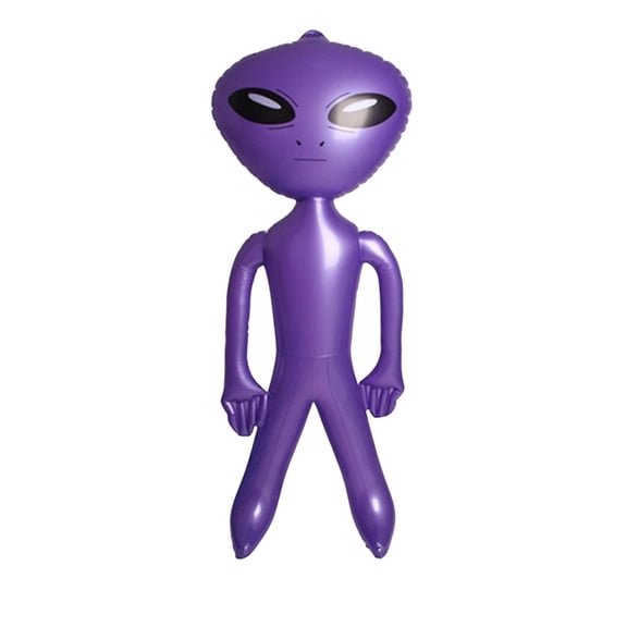 Lypsnake 30 Inch Giant Alien Inflatable, Bright Green PVC Full Body Standing Alien Blow Up Figure, Scene Ornament for Halloween Yard Lawn Backyard Decoration & Photo Prop