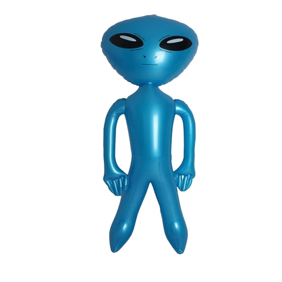 Lypsnake 30 Inch Giant Alien Inflatable, Bright Green PVC Full Body Standing Alien Blow Up Figure, Scene Ornament for Halloween Yard Lawn Backyard Decoration & Photo Prop