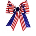 thumbnail image 1 of Lypsnake 4th of July Hair Bow Clips, Patriotic American Flag Print Ribbon Bows with Velvet Center, Alligator Hair Clips for 250th Anniversary and Summer Festivals, 1 of 6