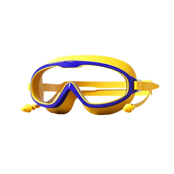 Lypsnake Anti-Fog & Wide View Clear Swim Goggle,High Definition Transparent Lens with Adjustable Silicone Strap,Large Frame Leak Proof Goggles Competitive Training Daily Swimming