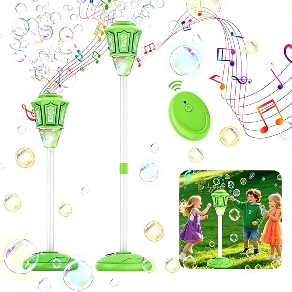 Lypsnake Automatic Bubble Machine - 2026 New Standing Bubble Maker with Lights & Music,Auto Continuous Bubble Torchs Bubbles Machine for Backyard Birthday Party Wedding Outdoor Indoor Activities