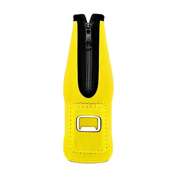 Lypsnake Beer Bottle Insulator Sleeves,Thick Neoprene Zip Up Bottle Cooler Cover With Bottle Opener,Reusable Waterproof Drink Holder for BBQ Camping Picnic Pool Party Bar Daily Beverage Storage