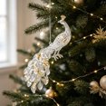 thumbnail image 1 of Lypsnake Clear Acrylic Sequins Christmas Ornaments,Transparent Peacock Shape Xmas Tree Decor,Reflective Animal Figurine for Christmas Tree Window Decor, 1 of 6