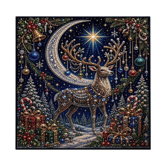 Lypsnake DIY Christmas Pearl Art Kit, 3D Bead Mosaic Art Craft Painting, Creative Handmade Art Supplies For Adults Xmas Wall Decor & Holiday Gift Giving