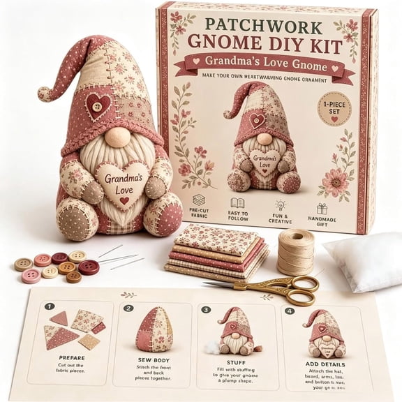 Lypsnake DIY Patchwork Gnome Kit