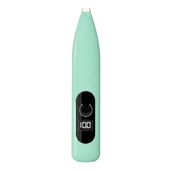 Lypsnake Embroidery Electric Seam Ripper Tool,Light Green Slim Casing Built-in LED Digital Power Display & One Touch Power Button,Sewing Accessory for Garment DIY Fabric Tailor Daily Working Use