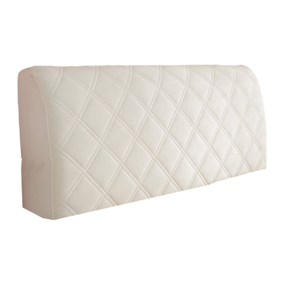 Lypsnake Full Wrap Diagonasl Grids Headboard Cover, 70.8 Inch Stretch Waffle Textured Elastic Headboard Slipcover, Dustproof Protector Cover for Queen King Bed Headboards Bedroom Decor
