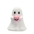 thumbnail image 1 of Lypsnake Ghost Holding Pink Pumpkin Figurine, Pastel Resin Ghost Statue, Kawaii Spooky Tabletop Ornament for Tiered Tray Shelf Halloween Home Decor, 1 of 6