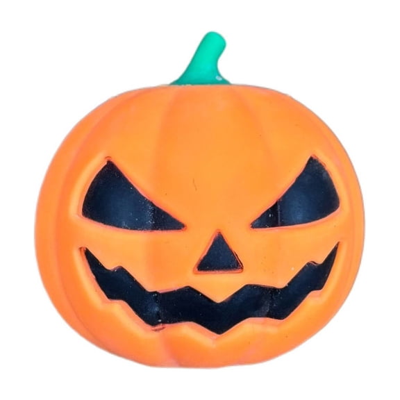 Lypsnake Halloween Pumpkin Squishies, Jack-O Pumpkin Squishies Sensory Release with Carved Evil Face Design, Desktop Table Accent for Daily Anxiety Calming Home Office Display