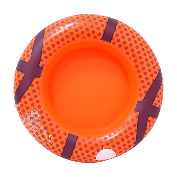 Lypsnake Inflatable Basketball Floating Cooler & Foods Beverage Holders, Leakproof Thickened PVC Pool Ice Bucket, Pool Floating Ice Bar for Swimming Pool Beach Summer Party BBQ Backyard Gathering