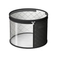 thumbnail image 1 of Lypsnake Large Clear Hat Storage Box, Collapsible Round Hat Organizer with Zipper, Dust-Proof Quilted Hat Holder for Wide Brim Hats Closet Travel and Home Use, 1 of 6