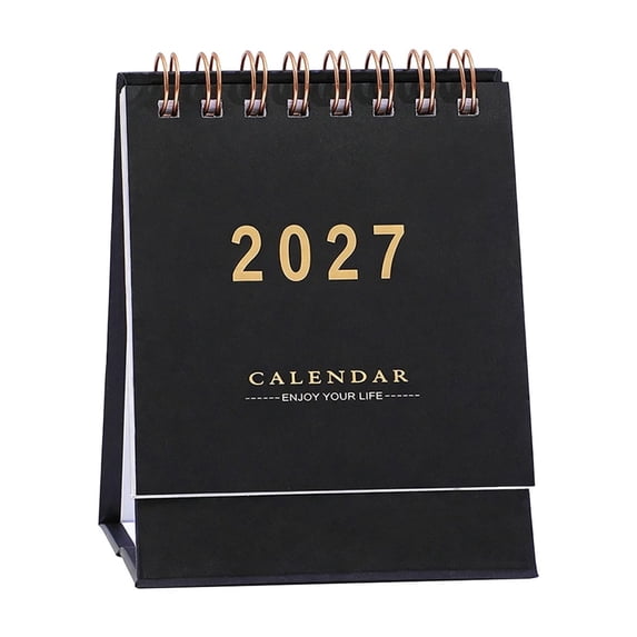 Lypsnake Mini Desk Calendar 2026-2027, Small Flip Desktop Monthly ...