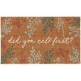 thumbnail image 1 of Lypsnake Natural Coco Coir Doormat - "Did You Call First?" Printed with Botanical Leaf Pattern, Non-slip Absorbent Entry Mat for Home Entrance Porch Patio and Outdoor Decoration, 1 of 5