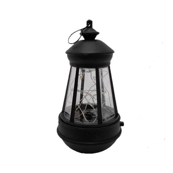 Lypsnake Outdoor Hanging Solar-Lantern,Clear Panel Enclosed & Warm Firefly String ,Outdoor Camping Solar Powered Light For Tent Tree Porch Night Landscape Ornament