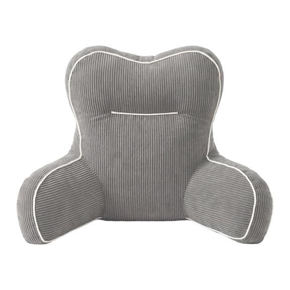 Lypsnake Reading & Bed Rest Pillows,19.6x27.5x13.7 Inch Ergonomic Backrest with Built-in Neck Support and Contoured Arms,Back Rest Support Cushion for Sit Up on Couch Sofa Floor Reading Watching TV