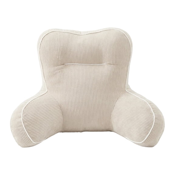 Lypsnake Reading & Bed Rest Pillows,19.6x27.5x13.7 Inch Ergonomic Backrest with Built-in Neck Support and Contoured Arms,Back Rest Support Cushion for Sit Up on Couch Sofa Floor Reading Watching TV