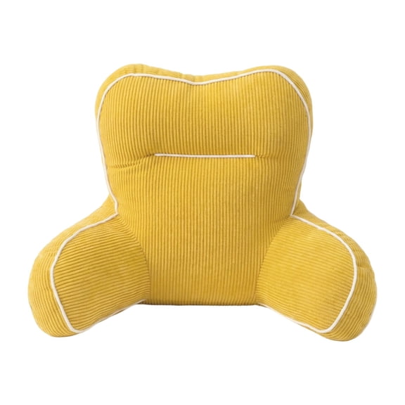Lypsnake Reading & Bed Rest Pillows,19.6x27.5x13.7 Inch Ergonomic Backrest with Built-in Neck Support and Contoured Arms,Back Rest Support Cushion for Sit Up on Couch Sofa Floor Reading Watching TV