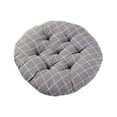 thumbnail image 1 of Lypsnake Round Chair Cushion -15.7 Inch Gray stripes Memorys Foam Seat, Thickened Non-Slip Memory Foam Chair Pad, for Garden, Office, Home, Kitchen, Dining and Wheelchair Use, 1 of 6