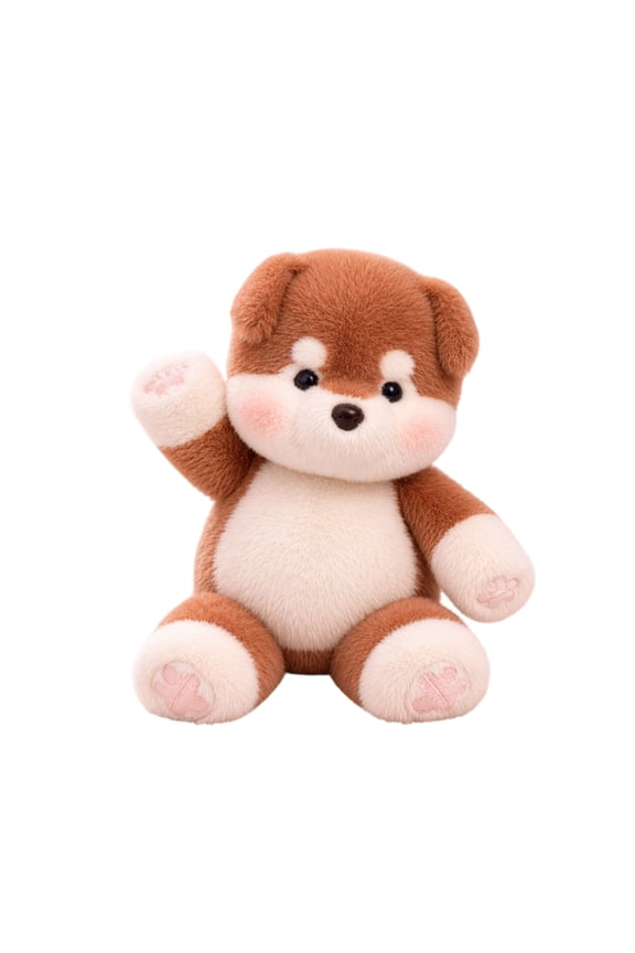 Running Husky Plush, Soft Stuffed Anima Doll with Blush Cheeks, Embroidered Paw Pads and Fluffy Fur, for Collectors and Plush Enthusiasts as Home Decor or Companion