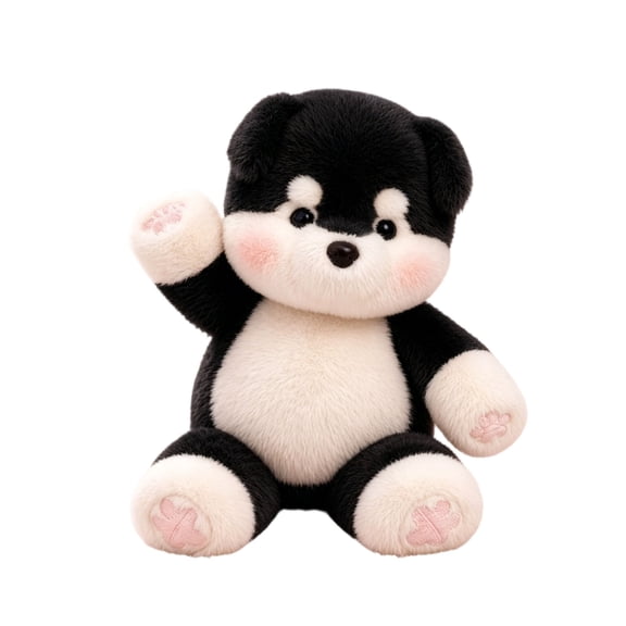 Lypsnake Running Husky Plush, Soft Stuffed Anima Doll with Blush Cheeks, Embroidered Paw Pads and Fluffy Fur, for Collectors and Plush Enthusiasts as Home Decor or Companion
