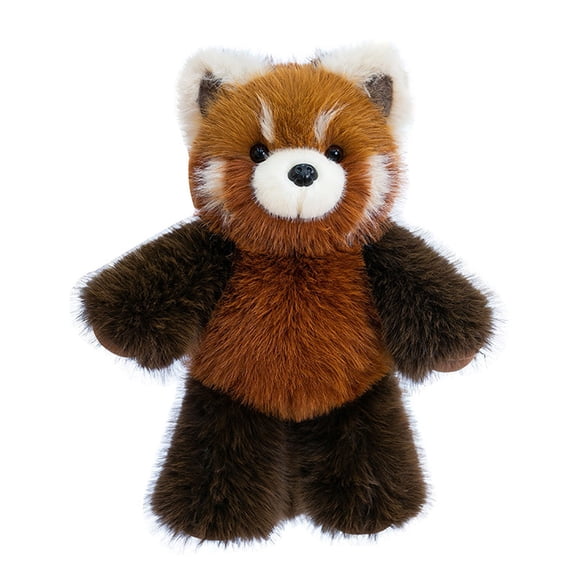 Lypsnake Running Red Panda Doll, Fluffy Raccoon Stuffed Animal Plush, Soft Huggable Red Panda Plushie, Realistic Furry Companion for Cuddling Decorating and Gifting Occasions