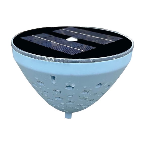 Lypsnake Solar Powered Floating Pool Projection Light,Conical Clear Shell With Surface Concave Hole & Built-in Fish Pattern Dynamic Projection Lamp for Backyard Swimming Pool Garden Pond Landscape