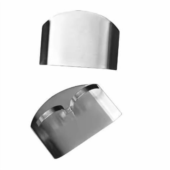 Lypsnake Stainless Steel Finger Guard, Food Cutting Universal Fit Adjustable Finger Protector, Smooth Edge Finger Shield for Chopping Slicing Dicing and Kitchen Food Preparation