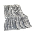 thumbnail image 1 of Lypsnake Stars Glow in The Dark Blanket, Soft Plush Flannel Throw Blanket with Luminous Star Print, Cozy Warm Bed Couch Cover for All Seasons Home Office Travel Use, 1 of 5