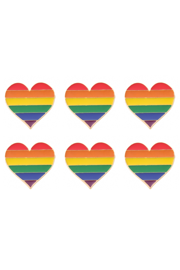 Rainbow Metal Cartoon Mini Brooch Versatile Pins for Backpack Clothing Decor (E)