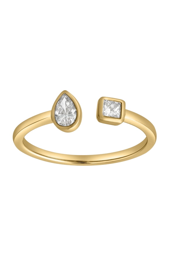 Lyra 14K Gold Lab Grown Diamond Open Ring - 0.25 Ct