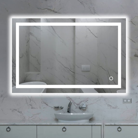 Blossom Kitchen and Bath Lyra 48" Bathroom LED Mirror with Defogger, Adjustable Color Temperature