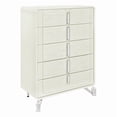 thumbnail image 1 of Lyra Acrylic legs Wood Beige Bedroom Chest, 1 of 5