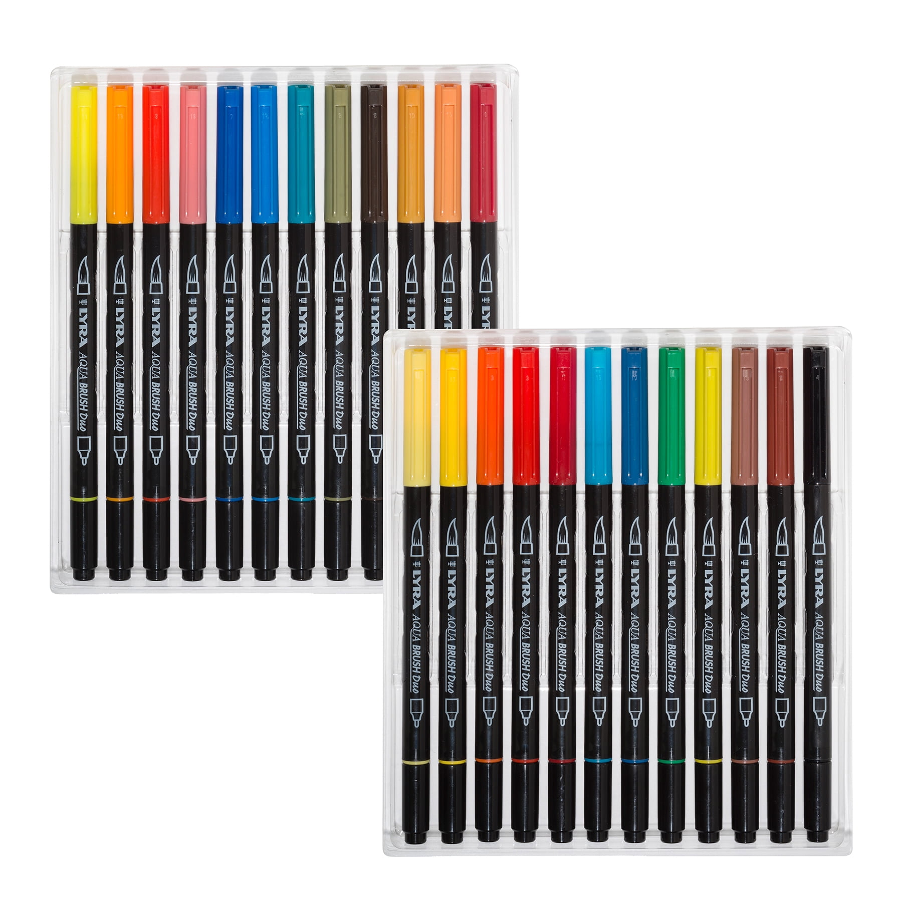 Lyra Aqua Brush Duo Art Markers, 24 Colors