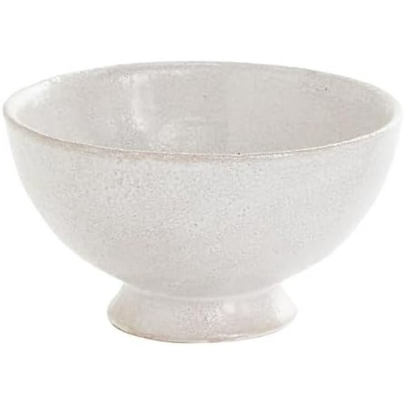 Lyra Ceramic Compote Bowl | White Ceramic Compote Vase l Distressed Ceramic Vase l Indoor and Outdoor Compote for Any Event Decoration (8.25" x 4.25") (98553)$$Home Decor, Kitchen, & Other